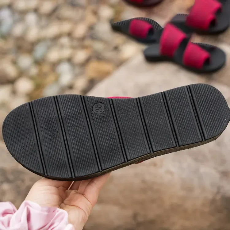 Damesandaler Mesh Tekstil | Fleksibel Pasform Sommersandaler | Perforeret Overdel med Polstret Fodseng til Hverdag & Sommerbrug | Vanero