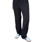 Dame Bukser 100% Polyester | Almindelig Pasform Kick-Flare Bukser | Elastisk Talje Til Arbejde & Hverdagsbrug | Vanero