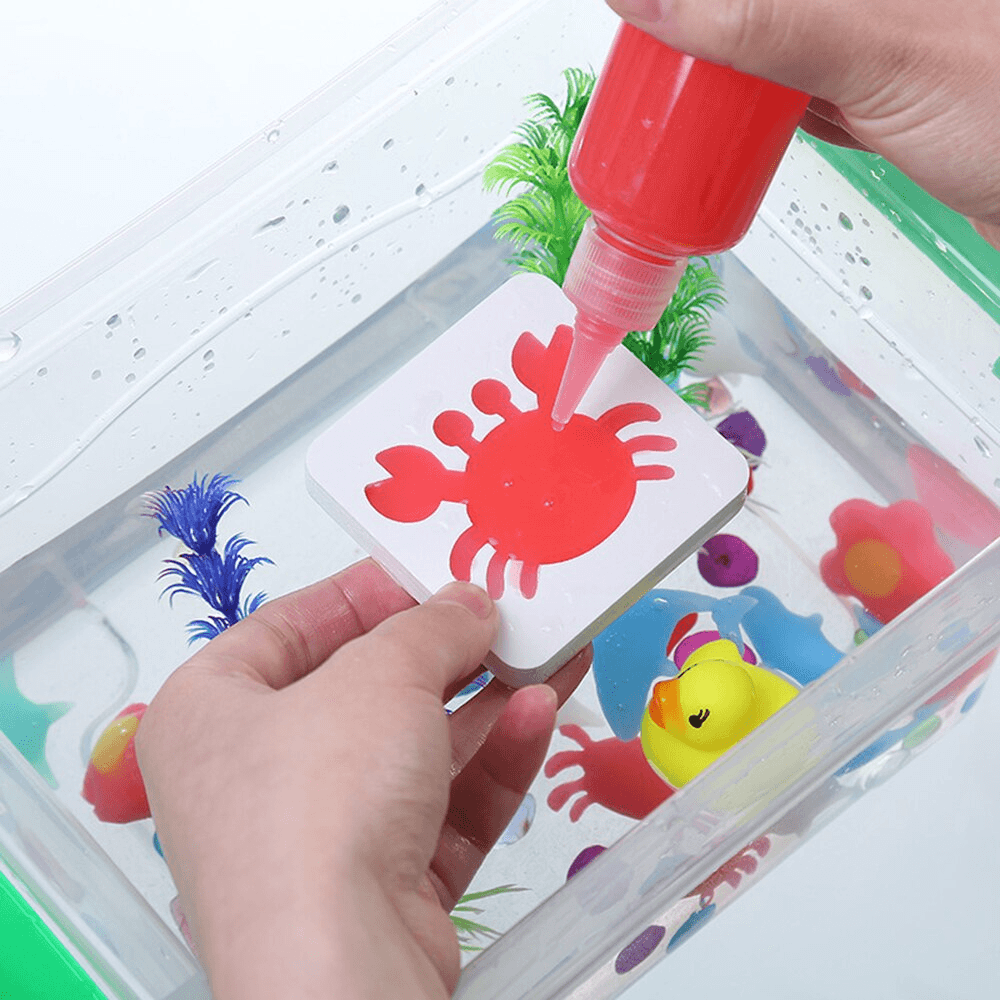 Kreativt Aktivitetssæt Plast | DIY Vandfigursæt med Forme og Farvegel | Kreativt Legetøj | Vanero