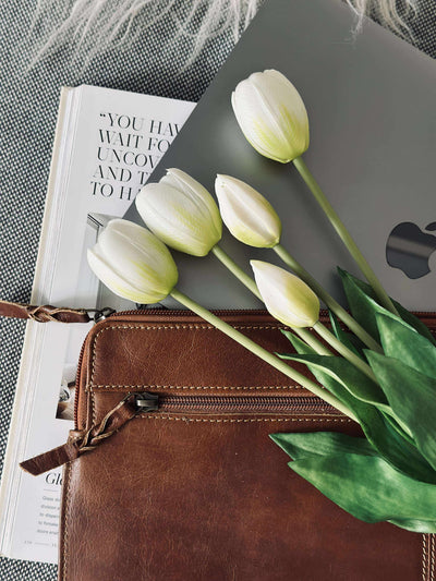 Laptop Sleeve |  Cognac Bøffellæder | Vanero