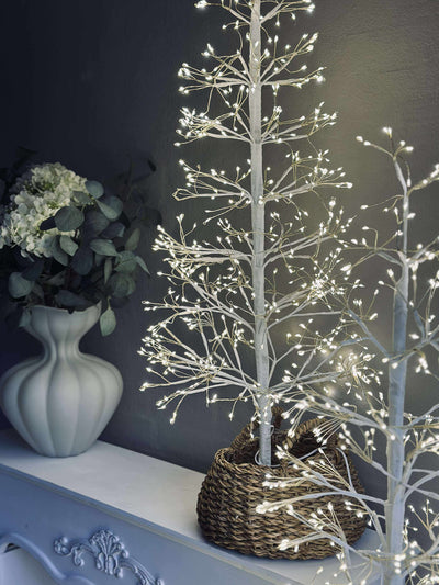 Juletræ med 600 led lys | Hvid | Vanero