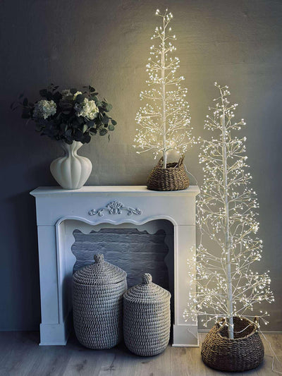 Juletræ med 600 led lys | Hvid | Vanero