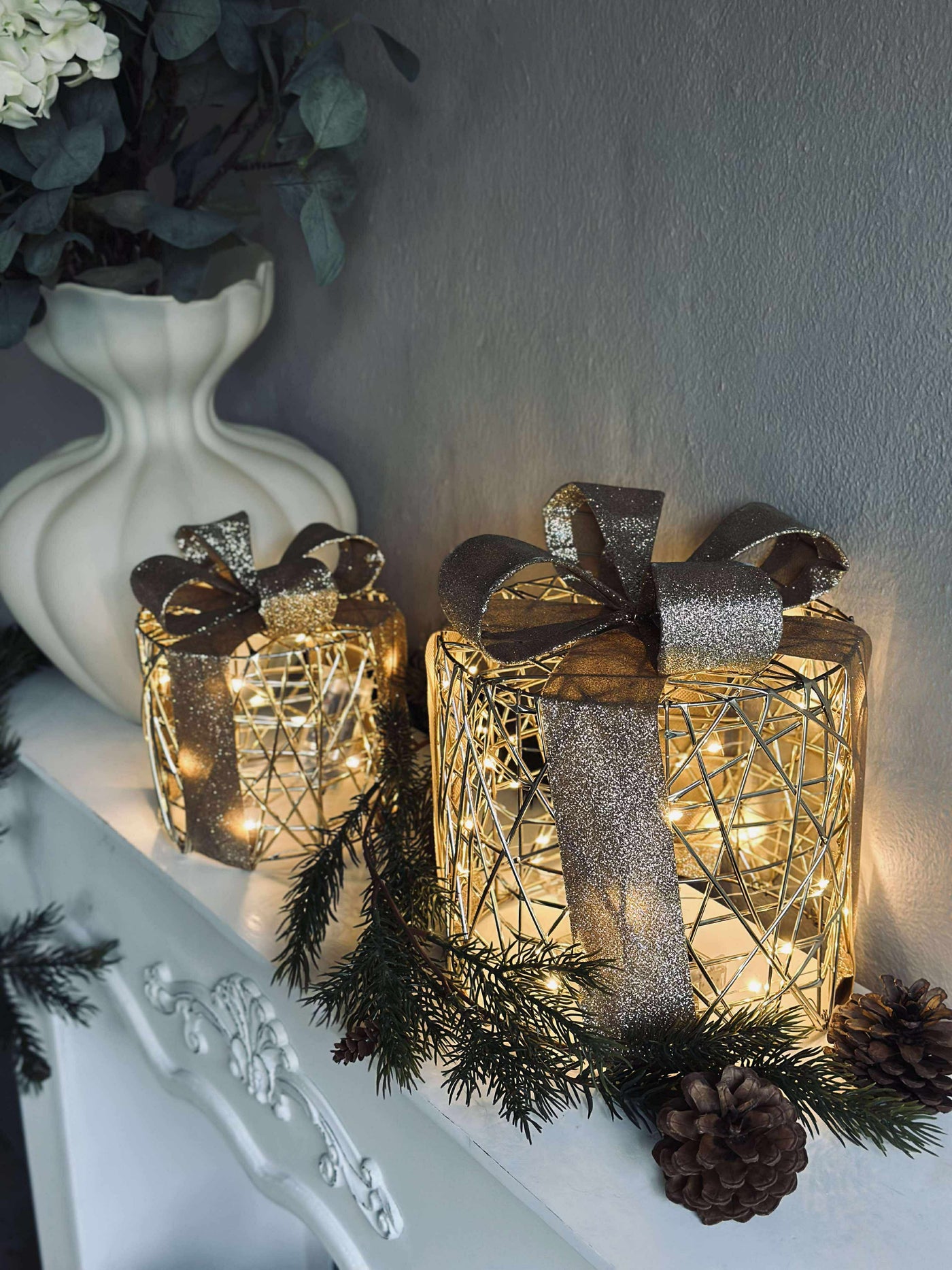 Julegaver med Led Lys | 3 Stk | Vanero