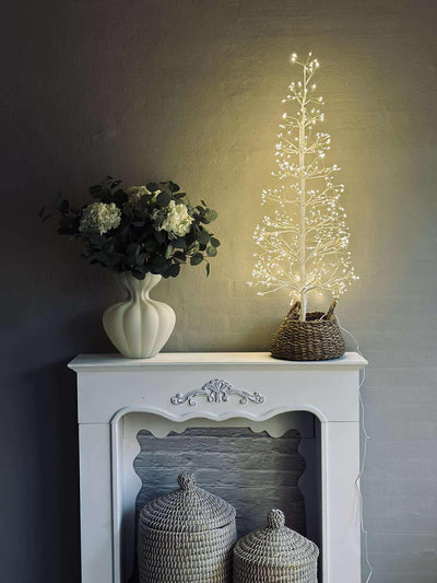 Juletræ med 600 led lys | Hvid | Vanero