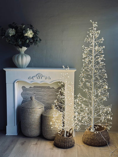 Juletræ med 600 led lys | Hvid | Vanero