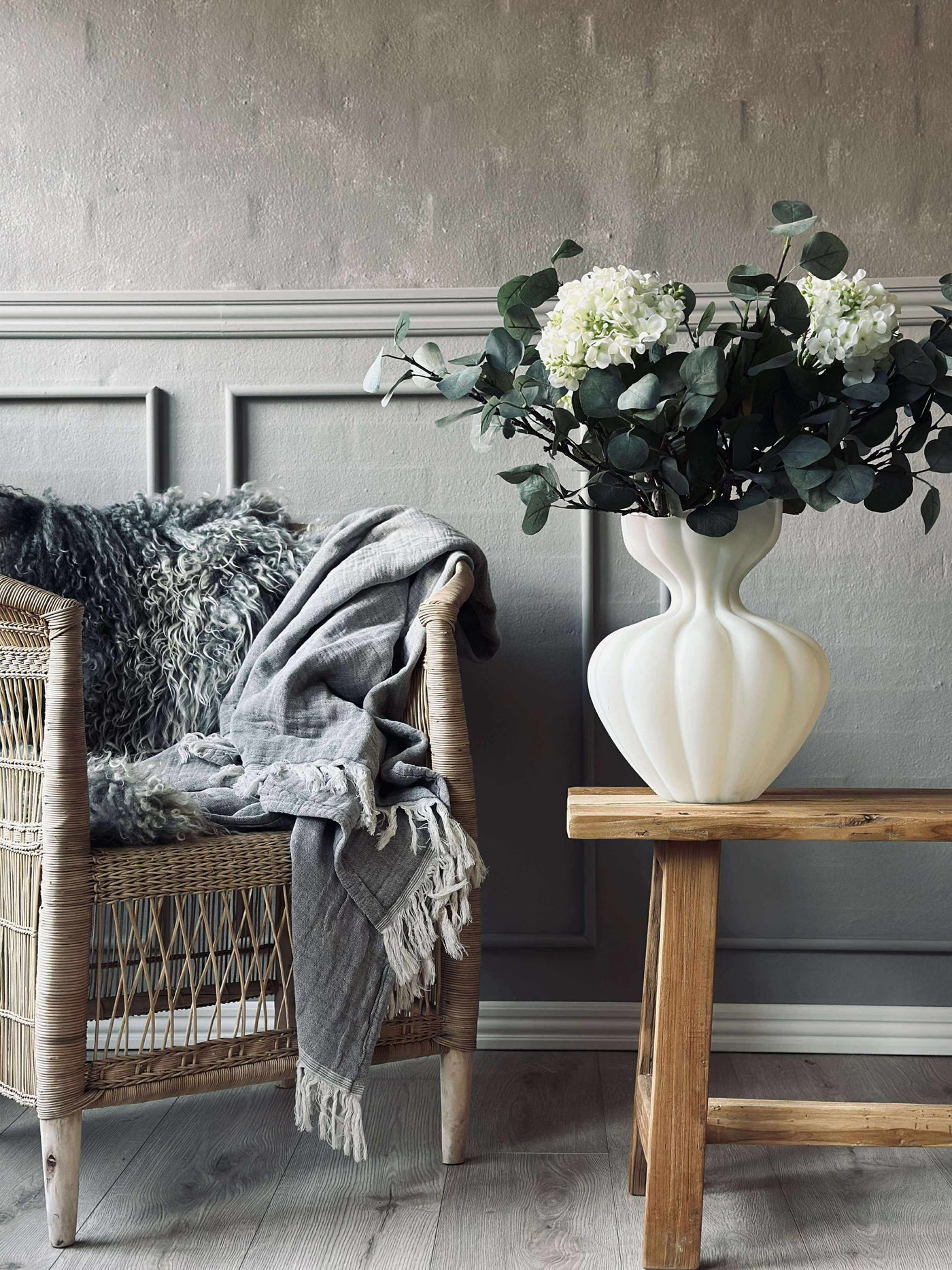 Siena | Vase i Mat Glas – 32 cm | Vanero