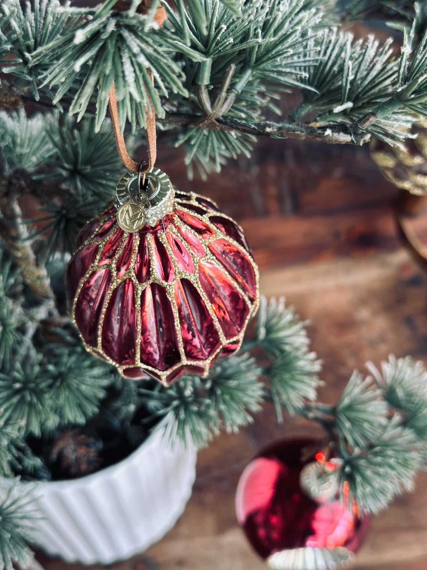 Julekugler i Glas | Pakke med 4 Stk | Vanero