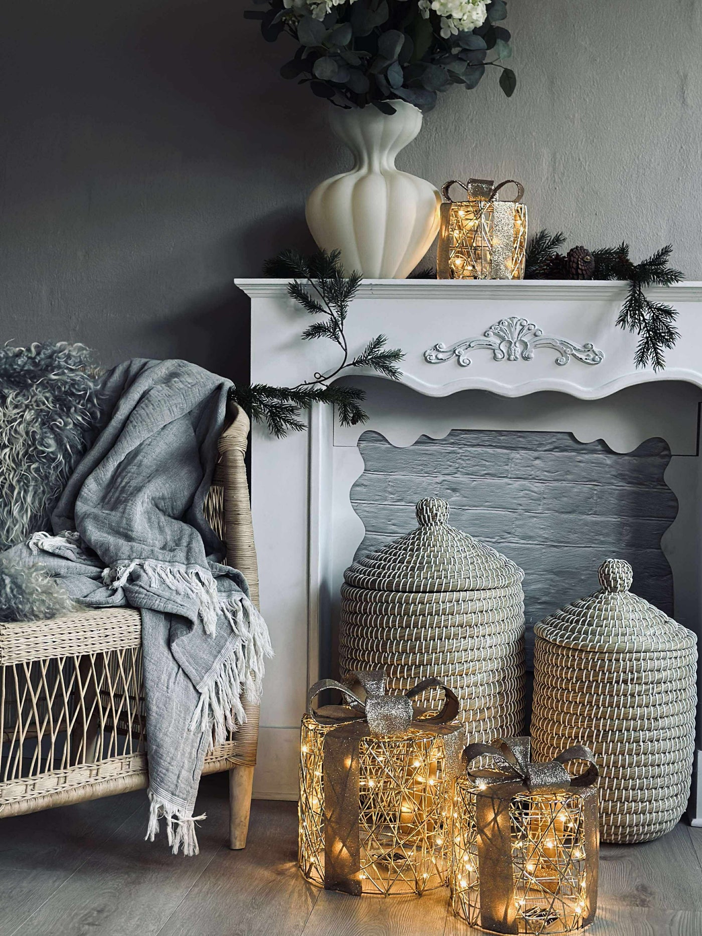 Julegaver med Led Lys | 3 Stk | Vanero