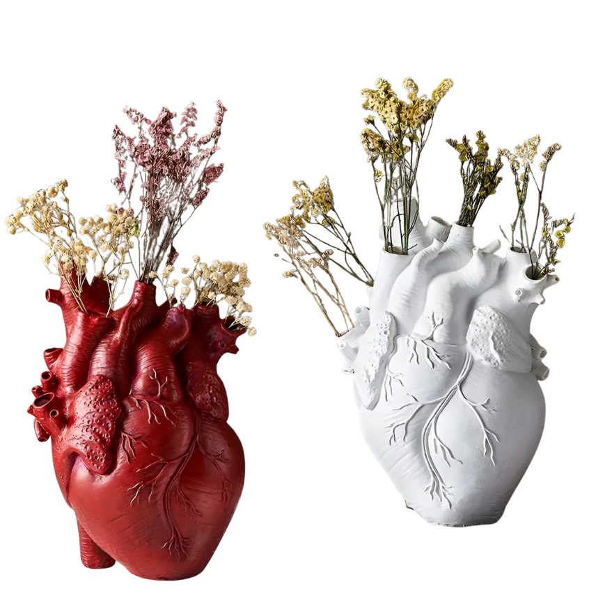 HeartBloom | Hjerteformet Bambus Vase – Bæredygtig Dekoration | Vanero