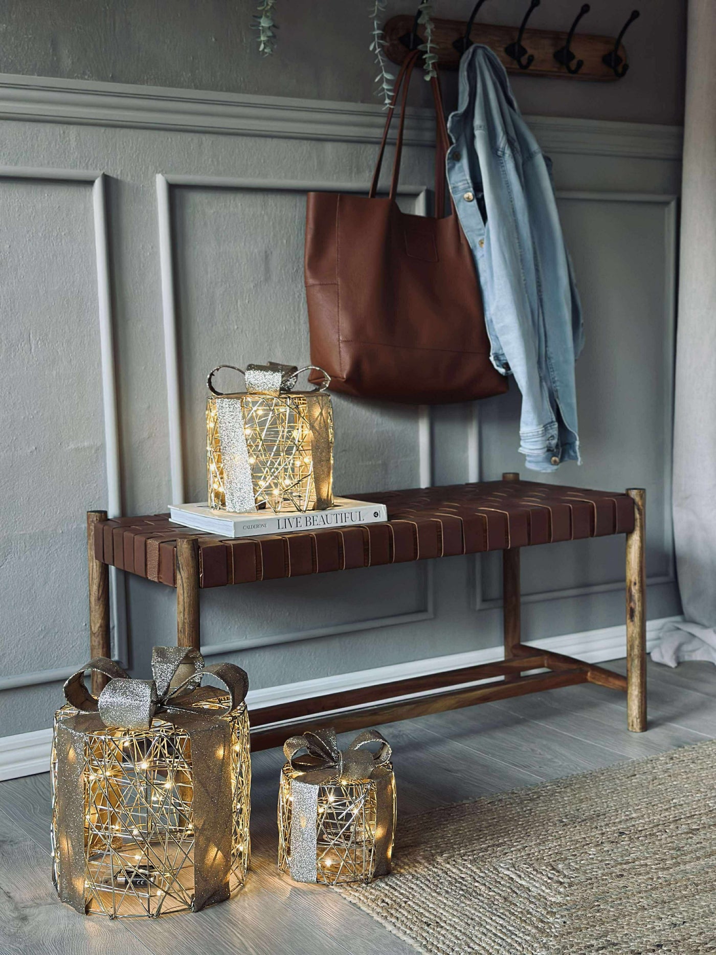 Julegaver med Led Lys | 3 Stk | Vanero