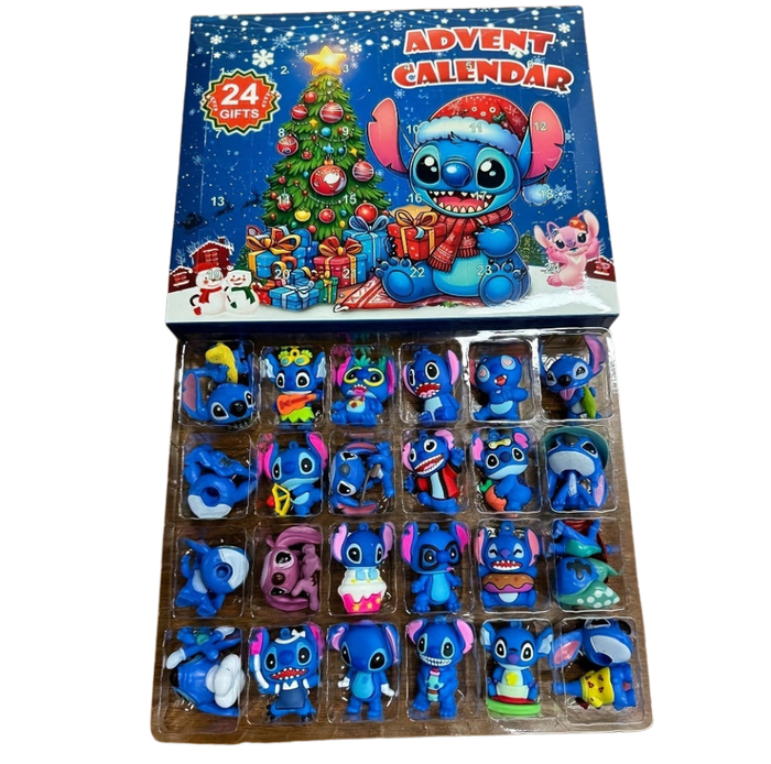 Adventskalender | 24 PVC Figurer | Jule Nedtælling Sæsondekoration | Vanero