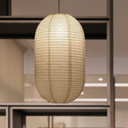 Papir Pendellampe | Lanterneinspireret Loftlampe | Diffust Indendørs Lys | Vanero