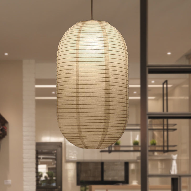 Papir Pendellampe | Lanterneinspireret Loftlampe | Diffust Indendørs Lys | Vanero