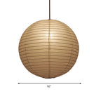 Papir Pendellampe | Lanterneinspireret Loftlampe | Diffust Indendørs Lys | Vanero