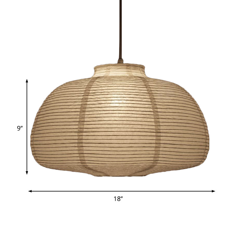 Papir Pendellampe | Lanterneinspireret Loftlampe | Diffust Indendørs Lys | Vanero