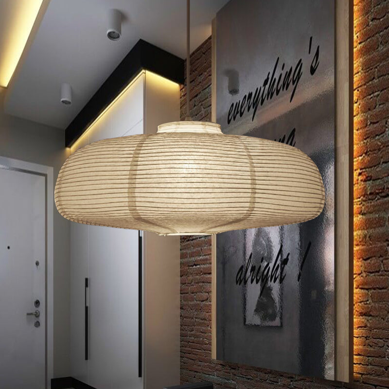 Papir Pendellampe | Lanterneinspireret Loftlampe | Diffust Indendørs Lys | Vanero