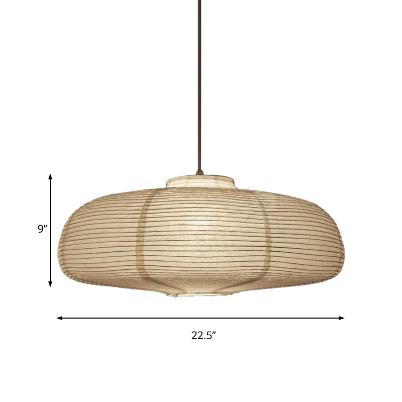 Papir Pendellampe | Lanterneinspireret Loftlampe | Diffust Indendørs Lys | Vanero