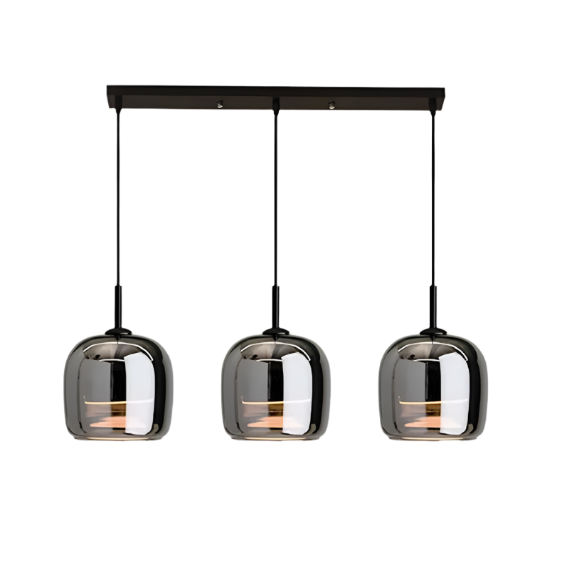 Nordisk l pendellampe i sort glas l Vanero