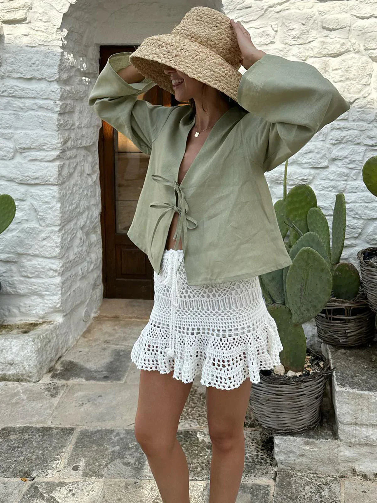 Boheme Bluse | Snøredetalje | Let & Luftigt Design l Vanero