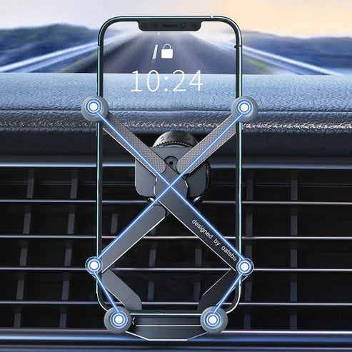Roterende Mobilholder Til Bil | 360 Graders Dashboard- & Ventilationsdesign | Håndfri Navigation Til 4,7–7,2 Tommer Telefoner | Vanero