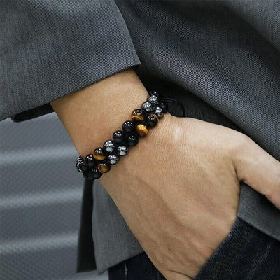Jewelance  ProtectionBracelet | Dobbelt Lag Tiger's Øje Beskyttelse Armbånd | Vanero