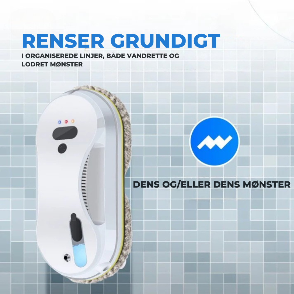 WindowSweep | Vinduesrobot Automatisk rengøring med sensorer og vandspray l Vanero
