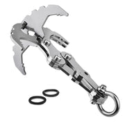 Foldbar Grappling Hook Outdoor Værktøj | Rustfrit Stål Kompakt Konstruktion | Camping Vandring Overlevelse & Friluftsudstyr | Vanero
