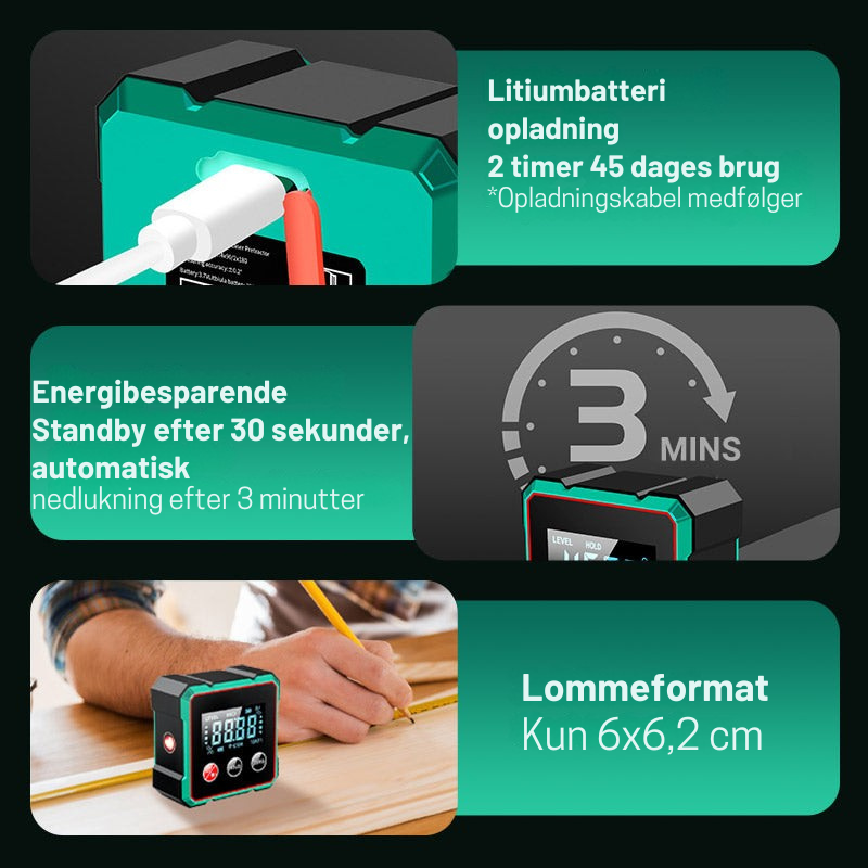 Præcisionsværktøj Stål & ABS-Plast | Kompakt Multifunktionelt Håndværktøj | Gør-Det-Selv, Hobby & Reparationsopgaver | Vanero