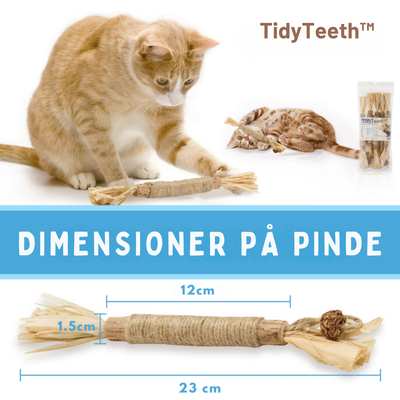 TidyTeeth | Naturlig Silvervine Stick tyggelegetøj til katte l Vanero