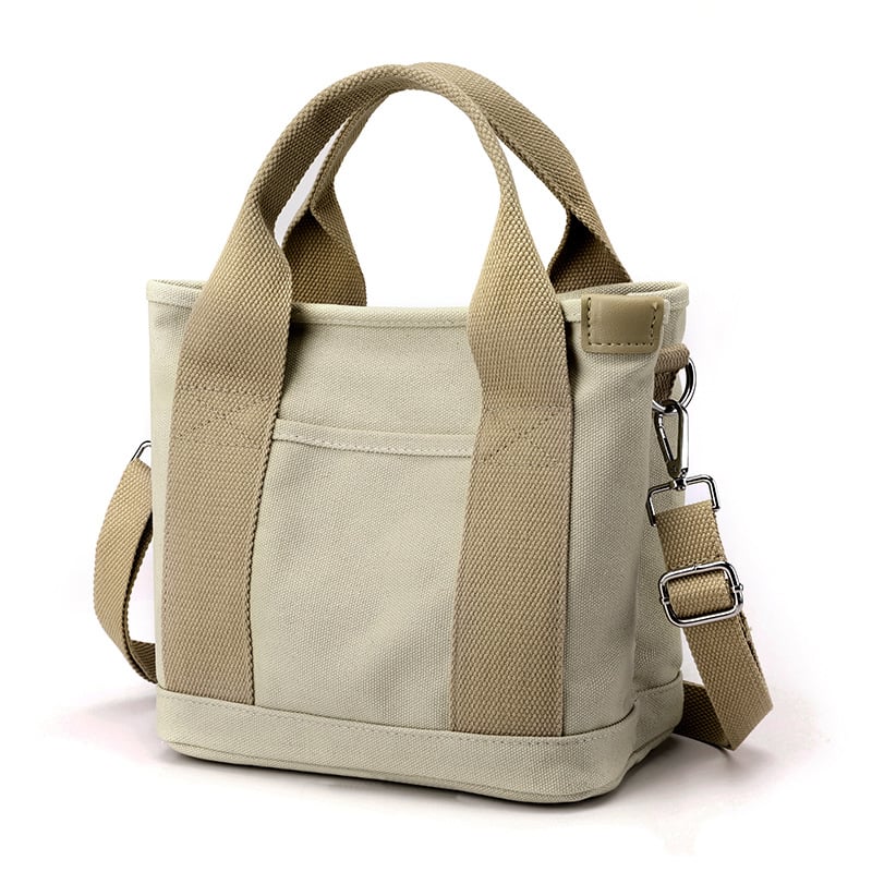 Crossbody Taske Canvasmateriale | Justerbar Pasform Skuldertaske | Kompakt Lynlåsopbevaring Til Hverdagsbrug & Fritid | Vanero