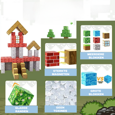 MagnoBlocks | Magnetiske Byggeklodser til Kreativ Leg | Vanero