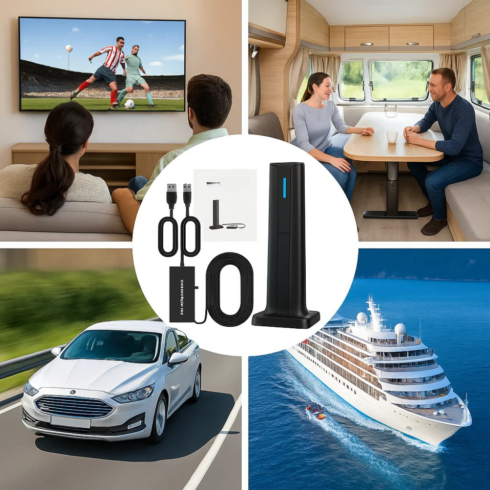 SkyLink 4K | Få Gratis HD-Kanaler Uden Kabel, Smart-tv Eller Wi-Fi | Vanero