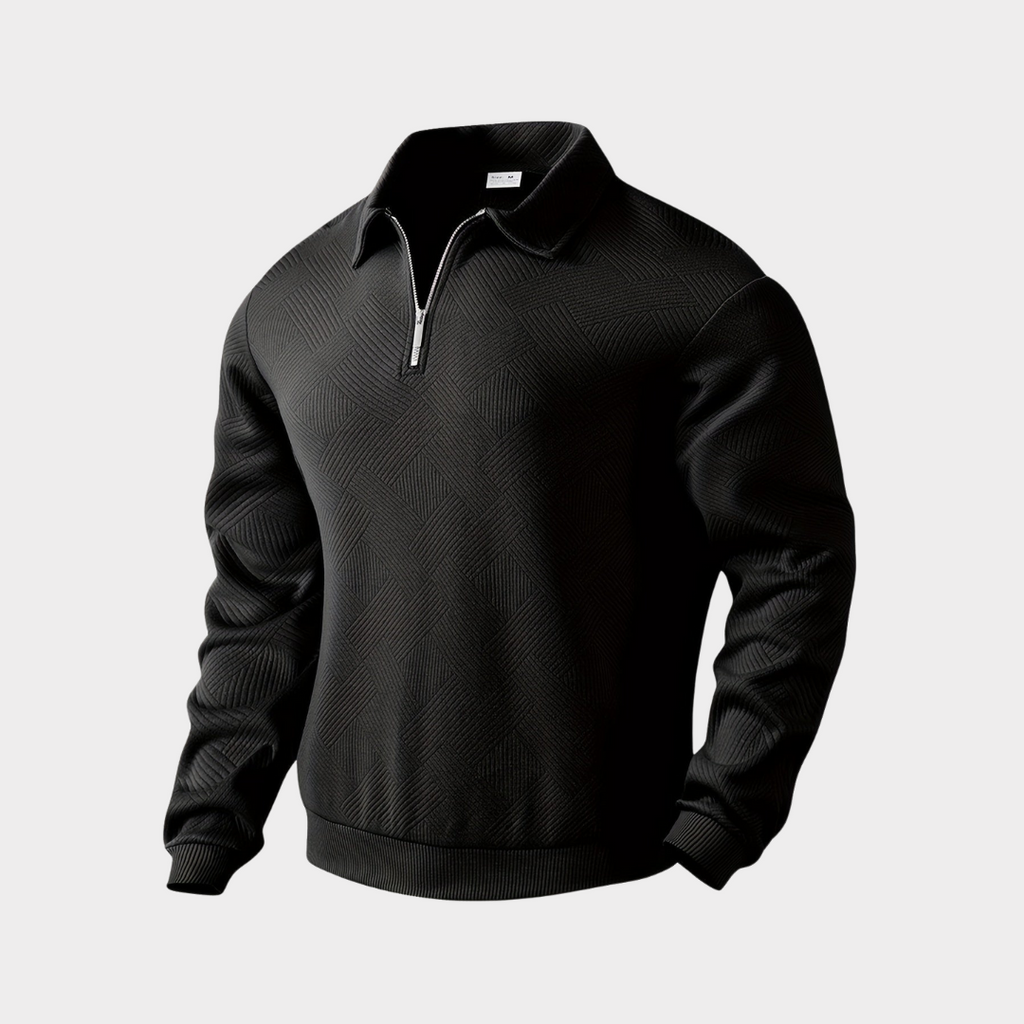 Dametrøje Strikmateriale | Afslappet Pasform Sweater | Geometrisk Mønster til Hverdags- & Køligt Vejr Brug | Vanero