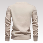 Herretrøje Strikmateriale | Regular Fit Sweater | Ternet Mønster Med Lange Ærmer til Hverdags- & Køligt Vejr Brug | Vanero