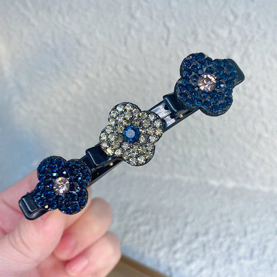 Sidehårspænde l med tre blomster l Vanero