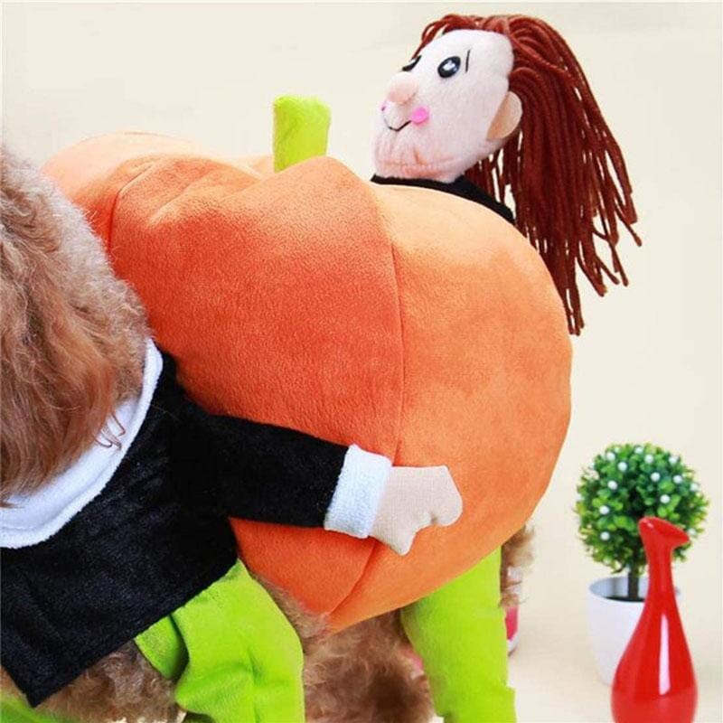 Hundekostume Fleece & Plys | Græskar Kostume med Stilk-Hætte | Halloween, Temafester & Sæsonaktiviteter | Vanero