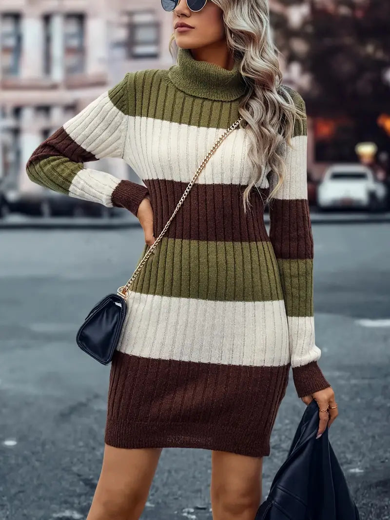 Gemma l Elegant bodycon-minikjole til damer med lange ærmer l Vanero