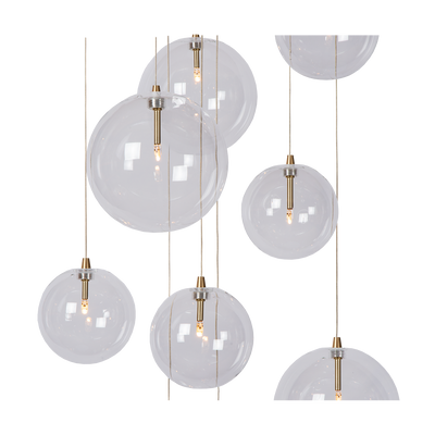 Pendellampe Camau 9 | Antik Messing | Vanero