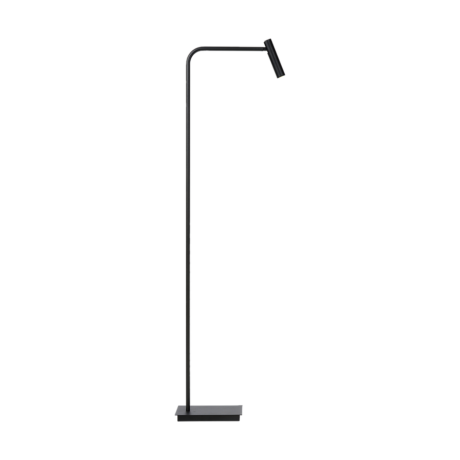 LED Gulvlampe med Integreret Belysning | Slank Gulvlampe i Sort | Indendørs Gulvbelysning | Vanero