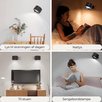 Væglampe | Justerbar og genopladelig | Vanero