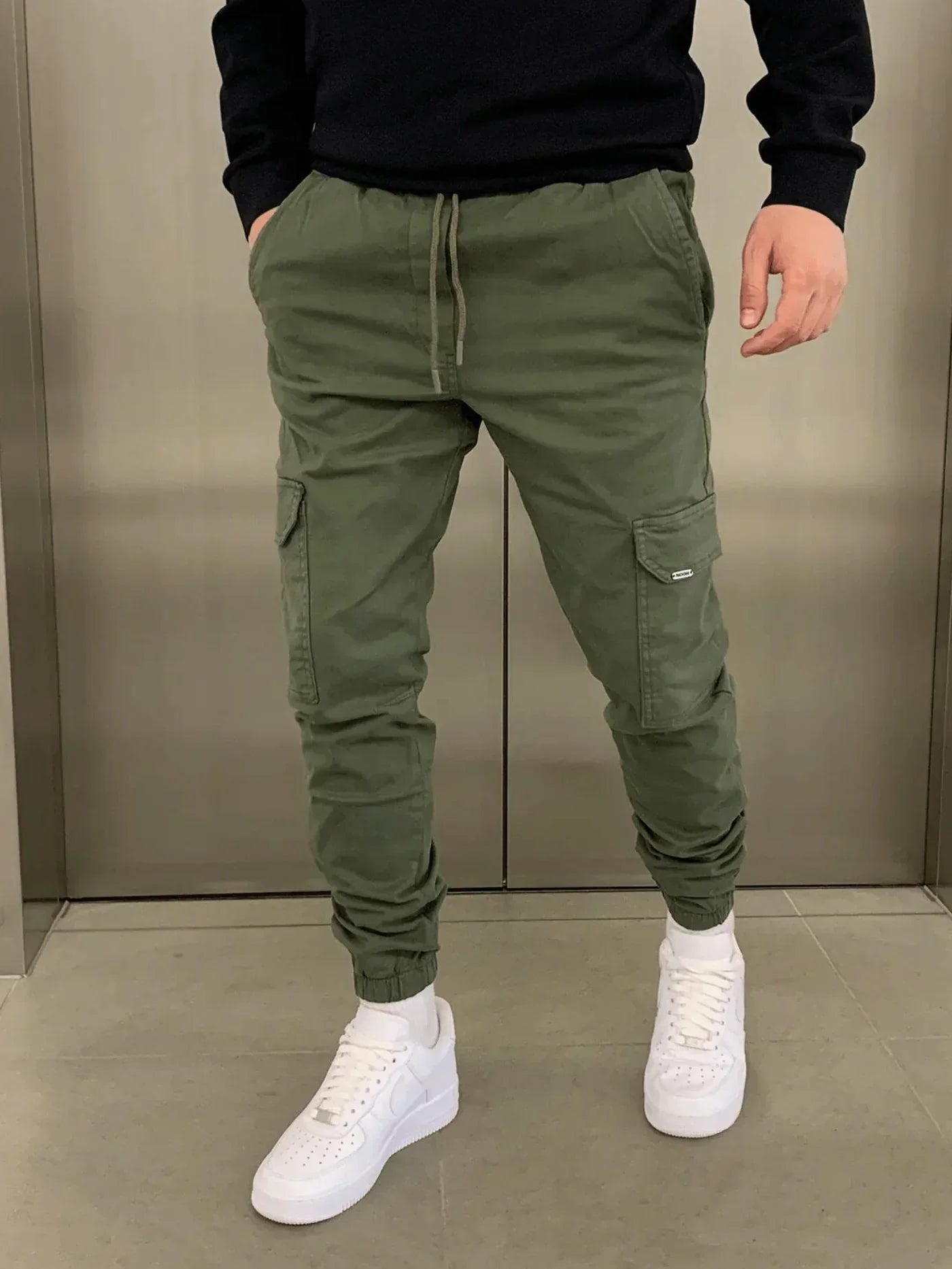 Malthe | Komfortable Cargo Joggers med Elastisk Talje l Vanero