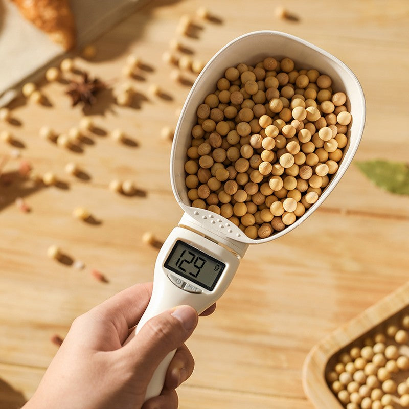 Digital Måleske Med LCD Display | Køkkenredskab Til Portionering Af Ingredienser | Aftagelig Ske Op Til 800 g | Vanero
