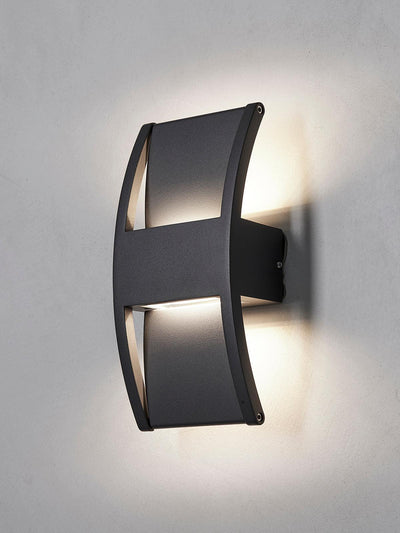 Nielsen Light Lærk Udendørs Væglampe | Up/Downlight Antracit | Vanero