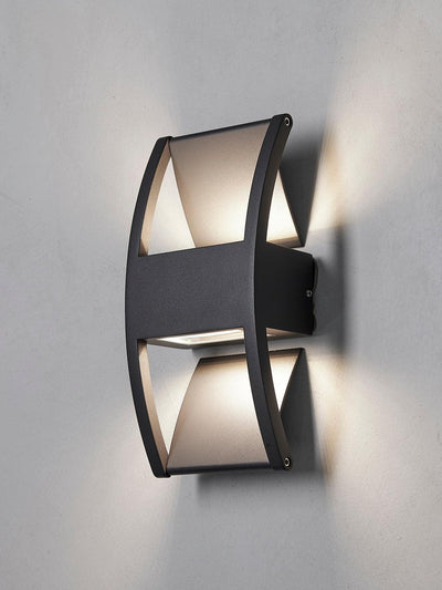 Nielsen Light Lærk Udendørs Væglampe | Up/Downlight Antracit | Vanero