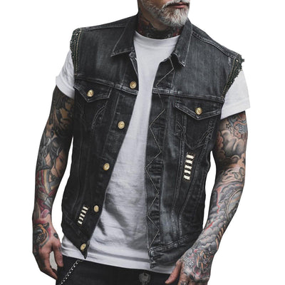 Ulrich l Stilfuld denimvest til mænd l Vanero