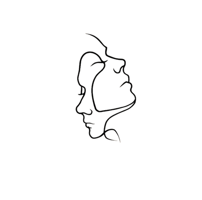 AmoraLine | Minimalistisk Vægdekoration med Abstrakt Udtryk for Kærlighed | Vanero