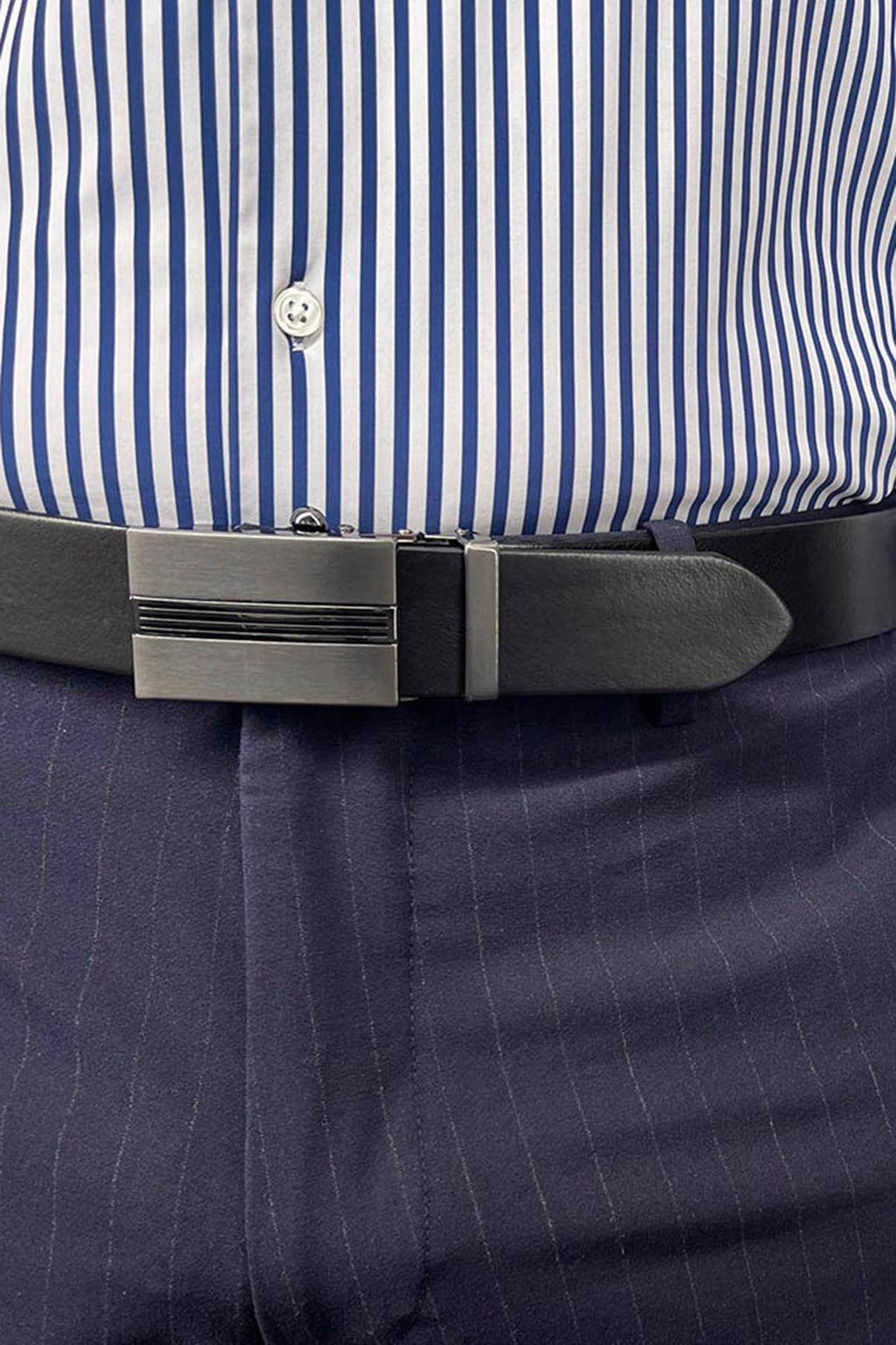 Læderbælte Ægte Læder Konstruktion | Sølvfarvet Spænde Design | Hverdags- & Formelt Outfit Accessory | Vanero