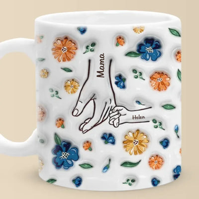 CozySips  l  Personliggjort 3D Inflateret Effekt Trykt Krus l Mors Dag, Gave Til Mor, Bedstemor l Vanero