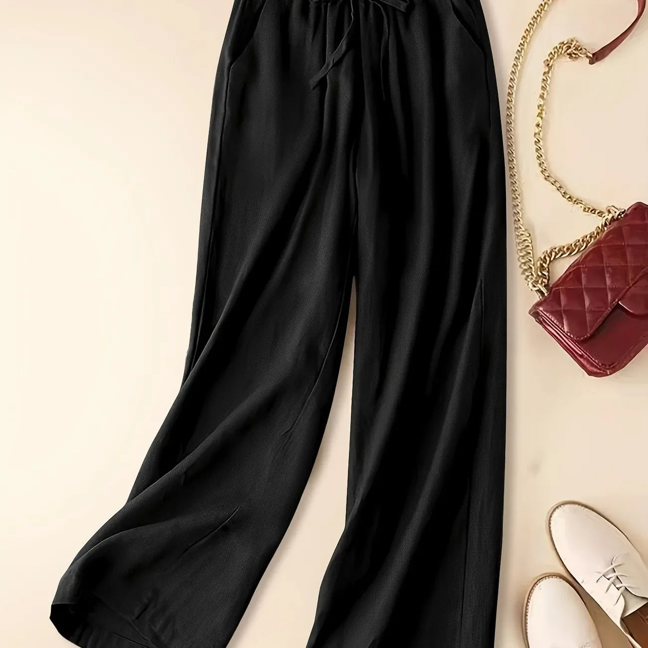 Tina l Relaxed Linen Pants l Vanero