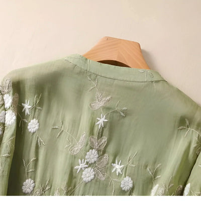 Emma l Let og Elegant Bomuldsbluse l Vanero